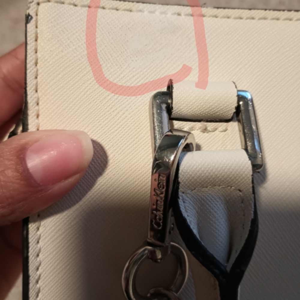 Calvin Klein Cream Floral Women's Bag - Picture 9 of 13